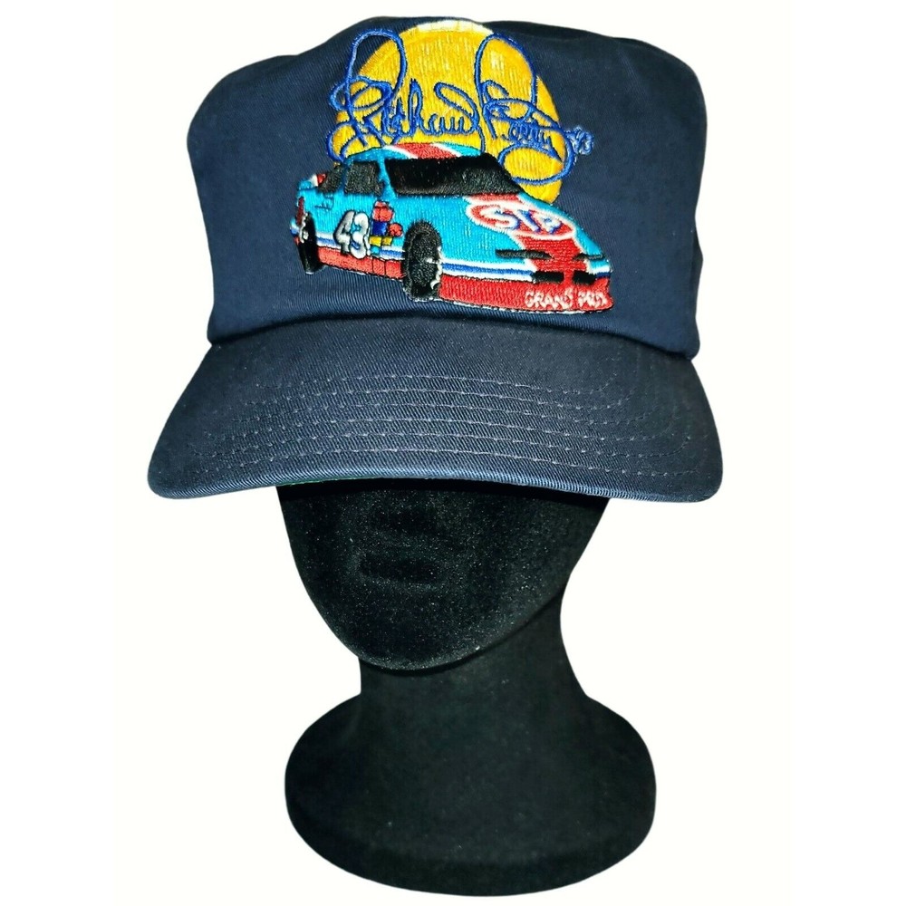 Vintage 90's Richard Petty STP #43 NASCAR Racing Snapback CAP Hat Made in USA